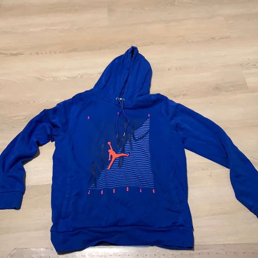 Blue Jordan hoodie sz large
